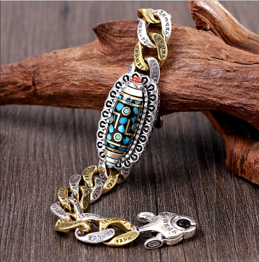 🪬Pulsera de Nueve Ojos🧿Protección Dzi Giratoria™️